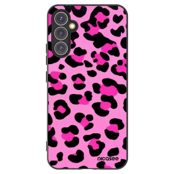 Picasee Μαύρη θήκη σιλικόνης για Samsung Galaxy A34 5G A346B - Pink Tiger