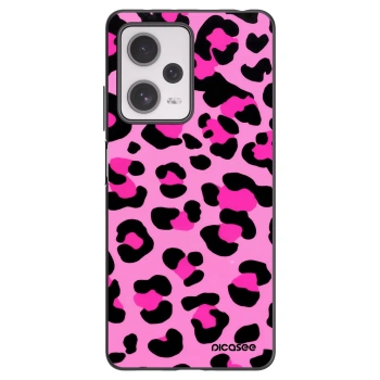 Picasee Μαύρη θήκη σιλικόνης για Xiaomi Redmi Note 12 Pro+ 5G - Pink Tiger