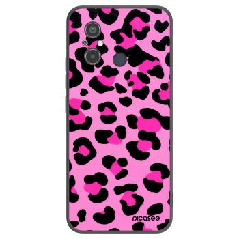 Picasee Μαύρη θήκη σιλικόνης για Xiaomi Redmi 12C - Pink Tiger