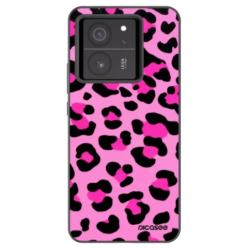 Picasee Μαύρη θήκη σιλικόνης για Xiaomi 13T - Pink Tiger