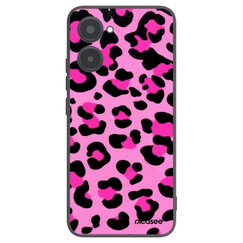 Picasee Μαύρη θήκη σιλικόνης για Realme 10 4G - Pink Tiger