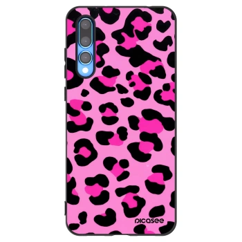 Picasee Μαύρη θήκη σιλικόνης για Huawei P20 Pro - Pink Tiger