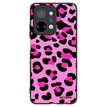 Picasee Μαύρη θήκη σιλικόνης για Honor X7a - Pink Tiger