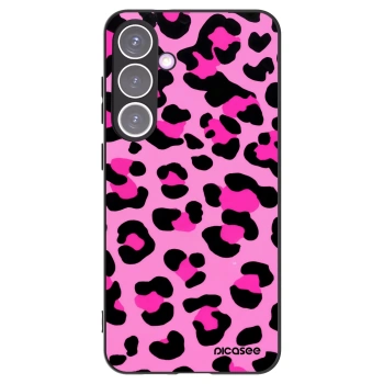 Picasee Μαύρη θήκη σιλικόνης για Samsung Galaxy S24+ S926B 5G - Pink Tiger