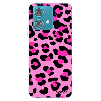 Picasee διαφανής θήκη σιλικόνης Motorola Edge 40 Neo - Pink Tiger