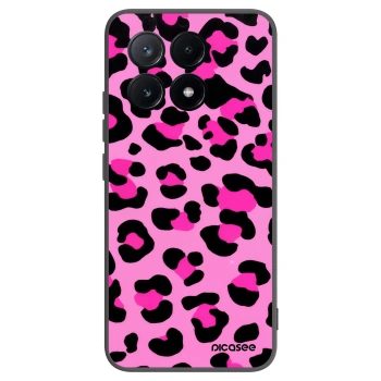 Picasee Μαύρη θήκη σιλικόνης για Xiaomi Poco X6 Pro - Pink Tiger