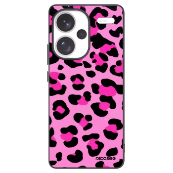 Picasee Μαύρη θήκη σιλικόνης για Xiaomi Redmi Note 13 Pro+ 5G - Pink Tiger