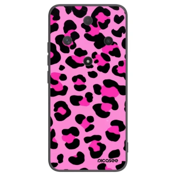 Picasee Μαύρη θήκη σιλικόνης για Honor Magic6 Lite 5G - Pink Tiger