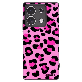 Picasee Μαύρη θήκη σιλικόνης για Xiaomi Redmi Note 13 4G - Pink Tiger