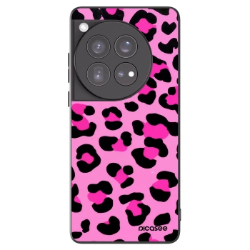 Picasee Μαύρη θήκη σιλικόνης για OnePlus 12 5G - Pink Tiger