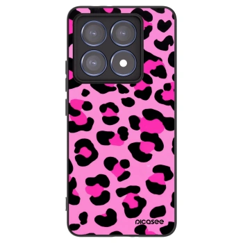 Picasee Μαύρη θήκη σιλικόνης για Xiaomi 14T Pro - Pink Tiger