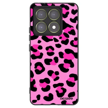 Picasee Μαύρη θήκη σιλικόνης για Xiaomi 14T - Pink Tiger