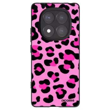 Picasee Μαύρη θήκη σιλικόνης για Xiaomi Redmi Note 14 Pro 5G - Pink Tiger