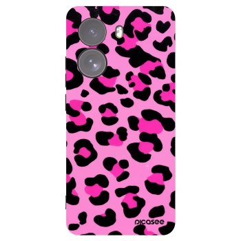 Picasee Μαύρη θήκη σιλικόνης για Xiaomi Poco X7 - Pink Tiger