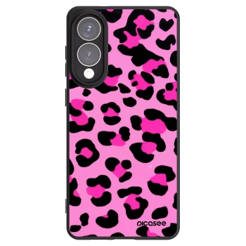 Picasee Μαύρη θήκη σιλικόνης για Samsung Galaxy S25 Edge 5G - Pink Tiger