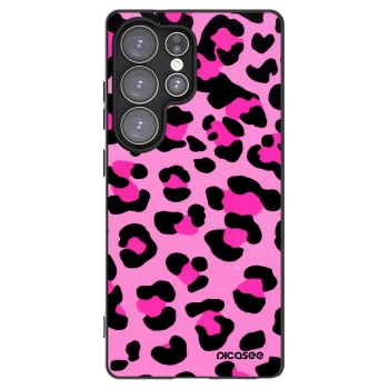 Picasee Μαύρη θήκη σιλικόνης για Samsung Galaxy S25 Ultra 5G - Pink Tiger