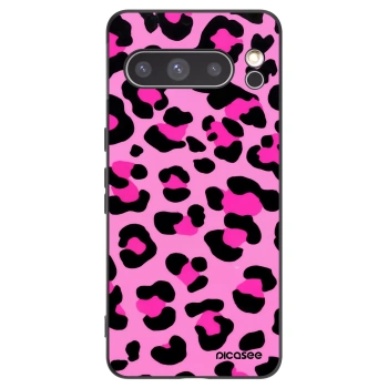 Picasee Μαύρη θήκη σιλικόνης για Google Pixel 8 Pro - Pink Tiger