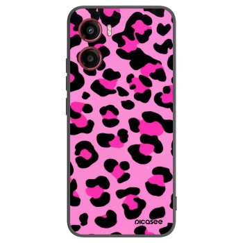Picasee Μαύρη θήκη σιλικόνης για Motorola Moto G05 - Pink Tiger