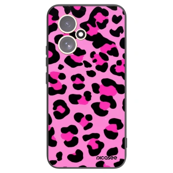 Picasee Μαύρη θήκη σιλικόνης για Honor 400 5G - Pink Tiger