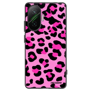 Picasee Μαύρη θήκη σιλικόνης για Xiaomi Poco F7 5G - Pink Tiger