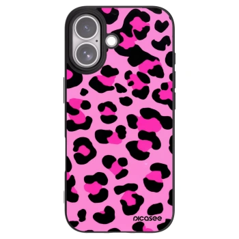 Picasee Μαύρη θήκη σιλικόνης για Apple iPhone 17 - Pink Tiger
