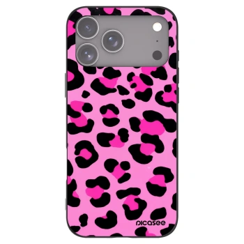 Picasee Μαύρη θήκη σιλικόνης για Apple iPhone 17 Pro Max - Pink Tiger