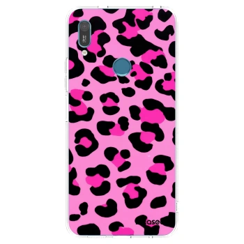 Picasee διαφανής θήκη σιλικόνης Huawei Y6 2019 - Pink Tiger