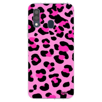 Picasee διαφανής θήκη σιλικόνης Samsung Galaxy A40 A405F - Pink Tiger