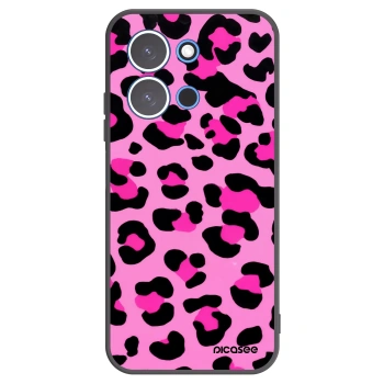 Picasee Μαύρη θήκη σιλικόνης για Xiaomi Redmi 15C 4G - Pink Tiger