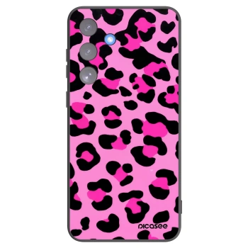 Picasee Μαύρη θήκη σιλικόνης για Samsung Galaxy S25 FE 5G - Pink Tiger