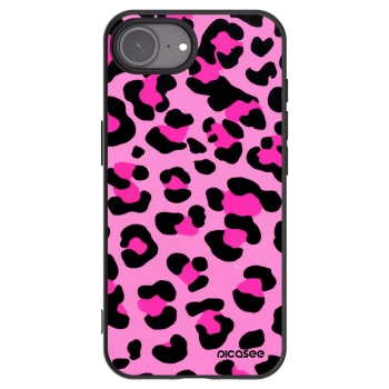 Picasee Μαύρη θήκη σιλικόνης για Apple iPhone 17e - Pink Tiger