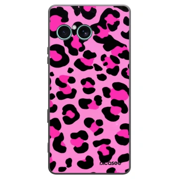 Picasee Μαύρη θήκη σιλικόνης για Sony Xperia 10 VII - Pink Tiger
