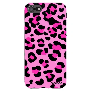 Picasee διαφανής θήκη σιλικόνης Apple iPhone SE 2020 - Pink Tiger