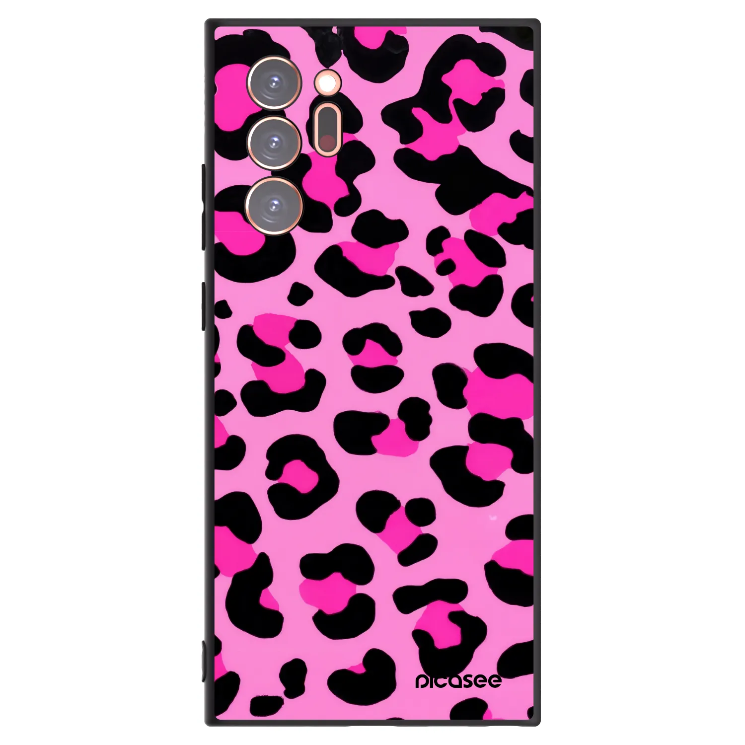 Picasee Μαύρη θήκη σιλικόνης για Samsung Galaxy Note 20 Ultra - Pink Tiger