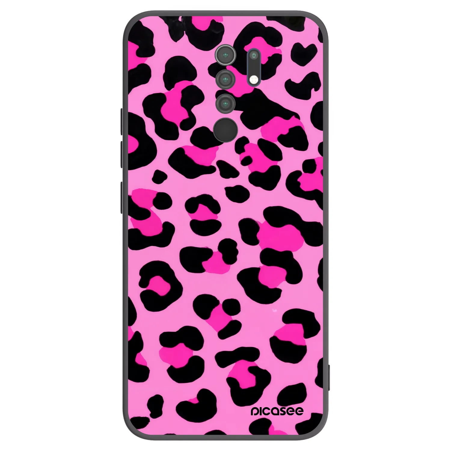 Picasee Μαύρη θήκη σιλικόνης για Xiaomi Redmi 9 - Pink Tiger