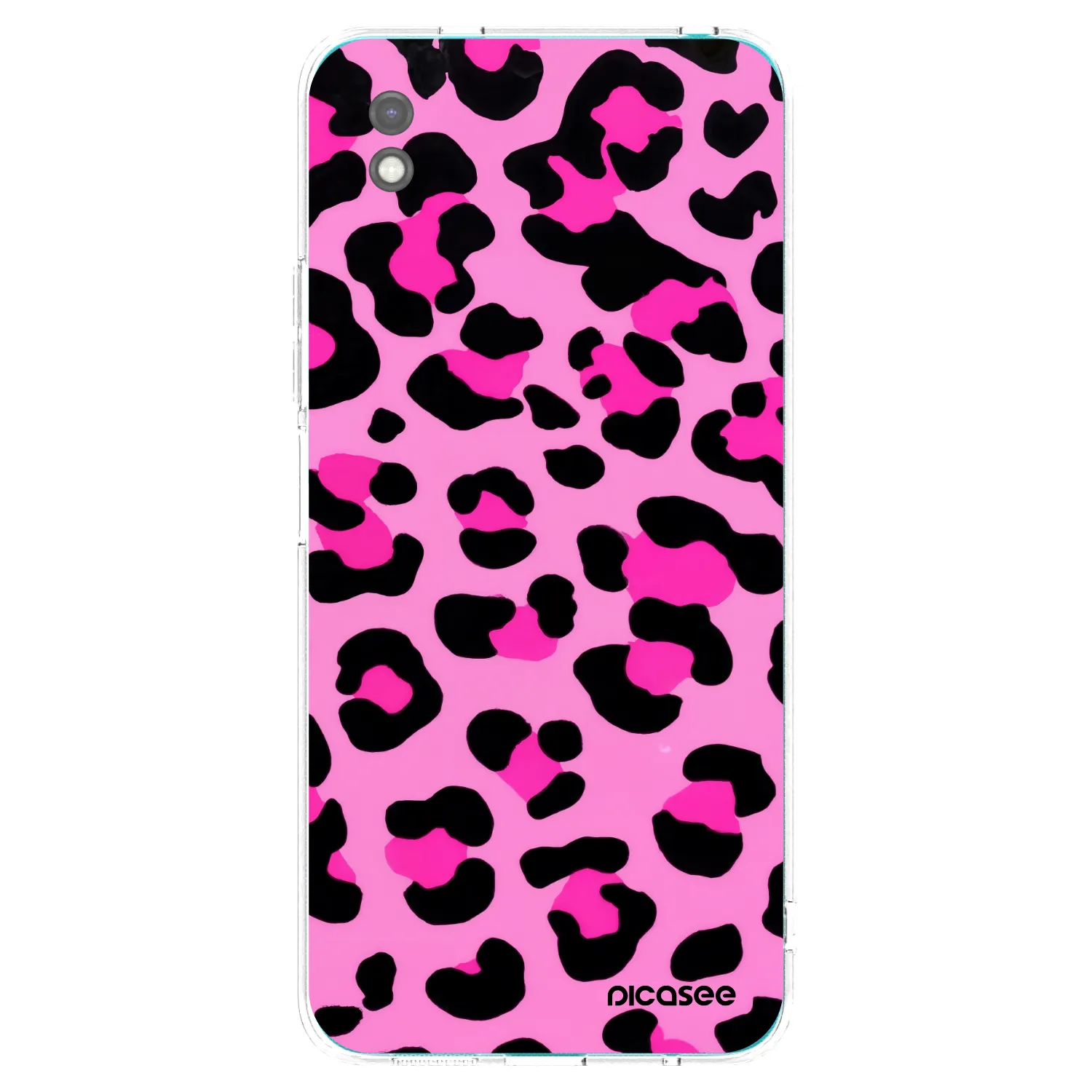 Picasee Μαύρη θήκη σιλικόνης για Xiaomi Redmi 9A - Pink Tiger