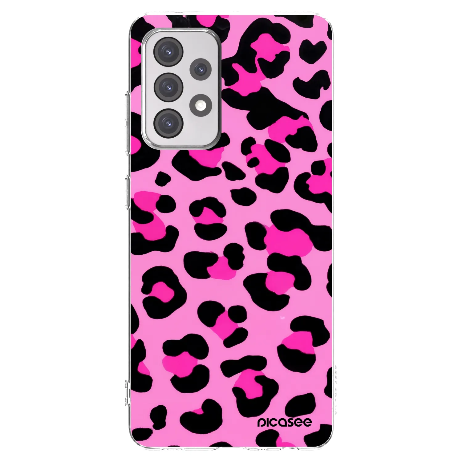 Picasee διαφανής θήκη σιλικόνης Samsung Galaxy A52 5G A525F - Pink Tiger