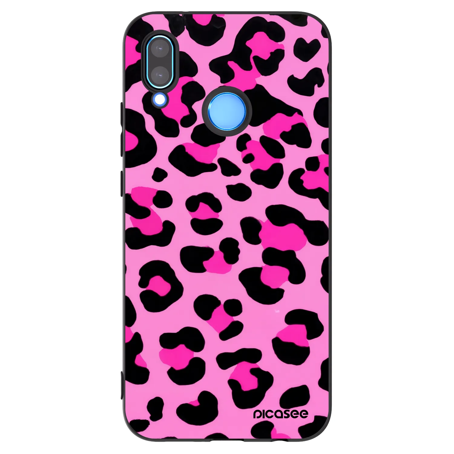 Picasee Μαύρη θήκη σιλικόνης για Huawei P20 Lite - Pink Tiger