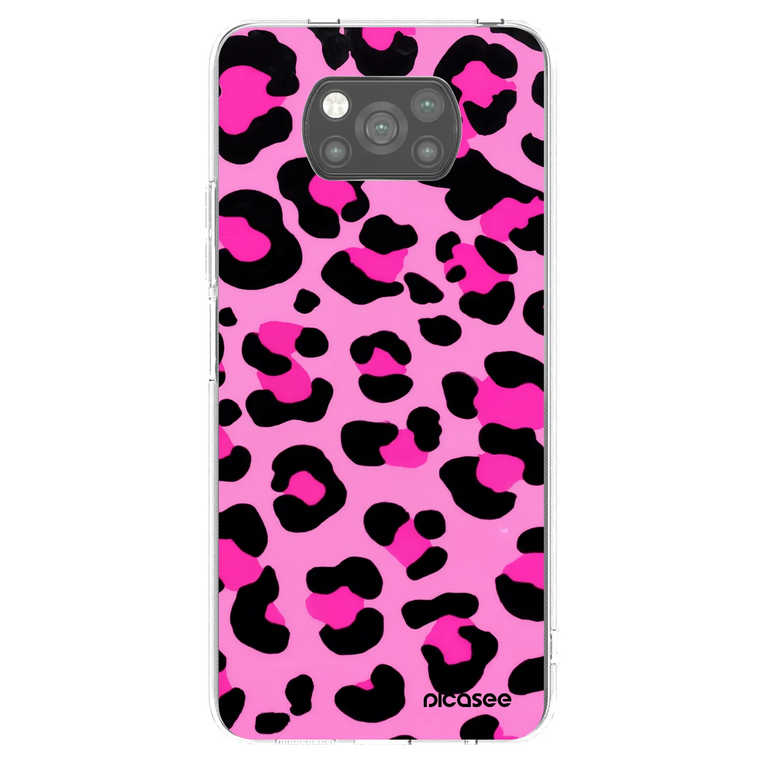 Picasee Μαύρη θήκη σιλικόνης για Xiaomi Poco X3 Pro - Pink Tiger