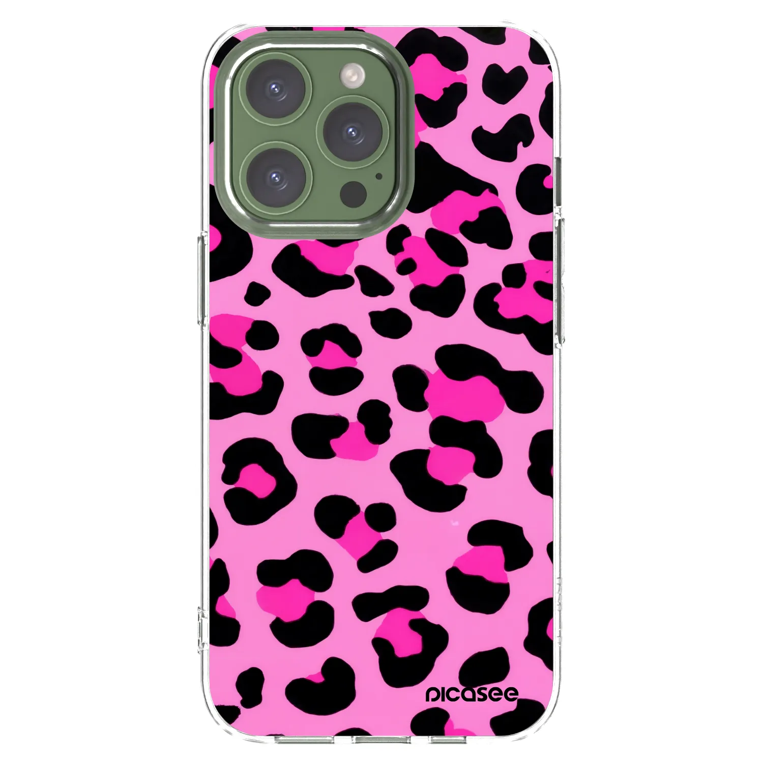 Picasee διαφανής θήκη σιλικόνης Apple iPhone 13 Pro - Pink Tiger