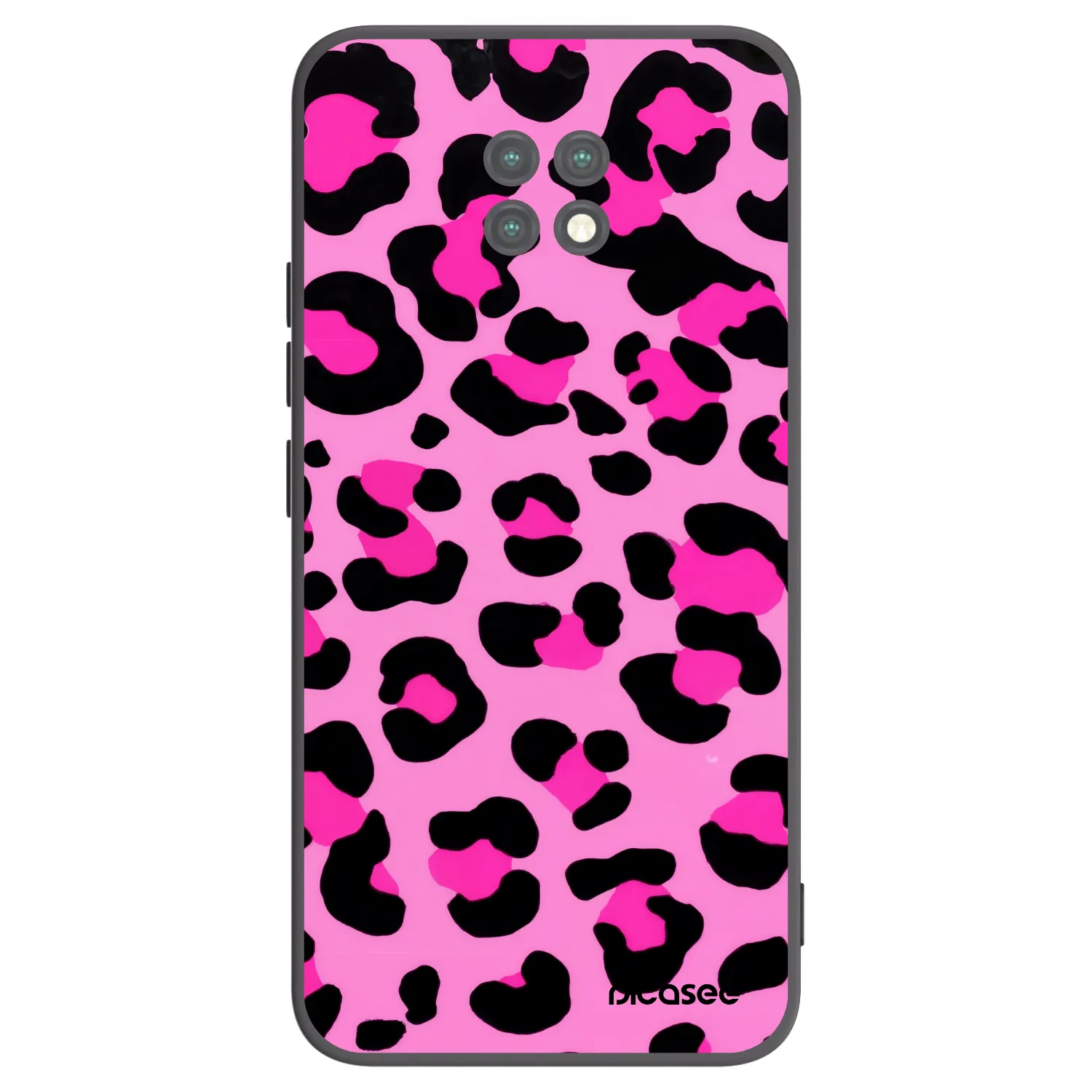 Picasee Μαύρη θήκη σιλικόνης για Xiaomi Redmi Note 9T - Pink Tiger