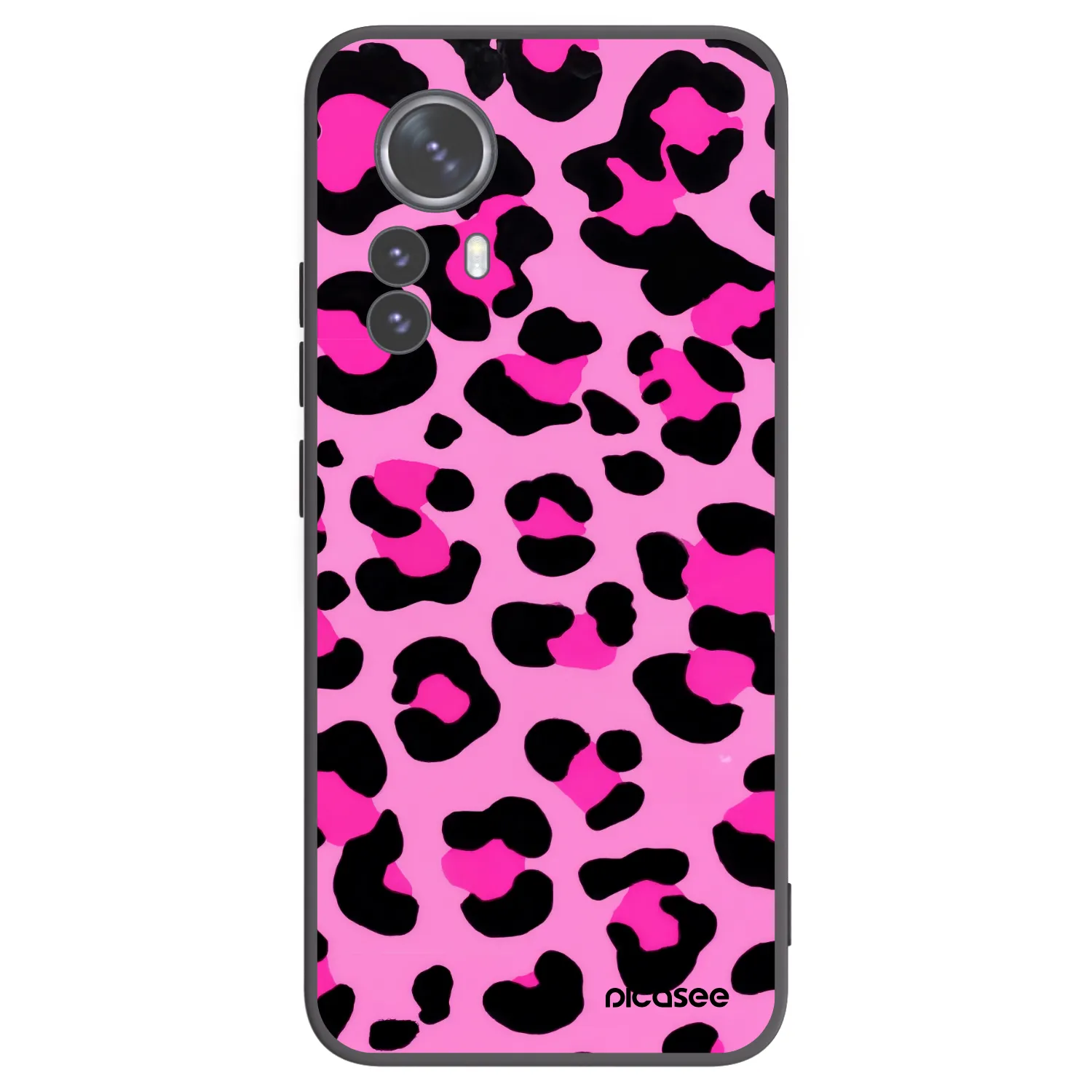 Picasee Μαύρη θήκη σιλικόνης για Xiaomi 12 Pro - Pink Tiger