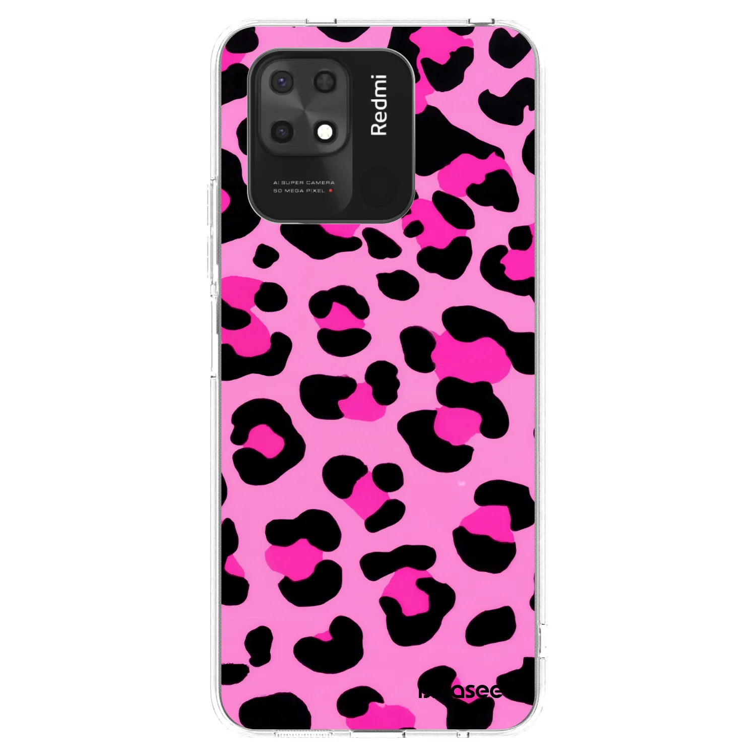 Picasee διαφανής θήκη σιλικόνης Xiaomi Redmi 10C - Pink Tiger