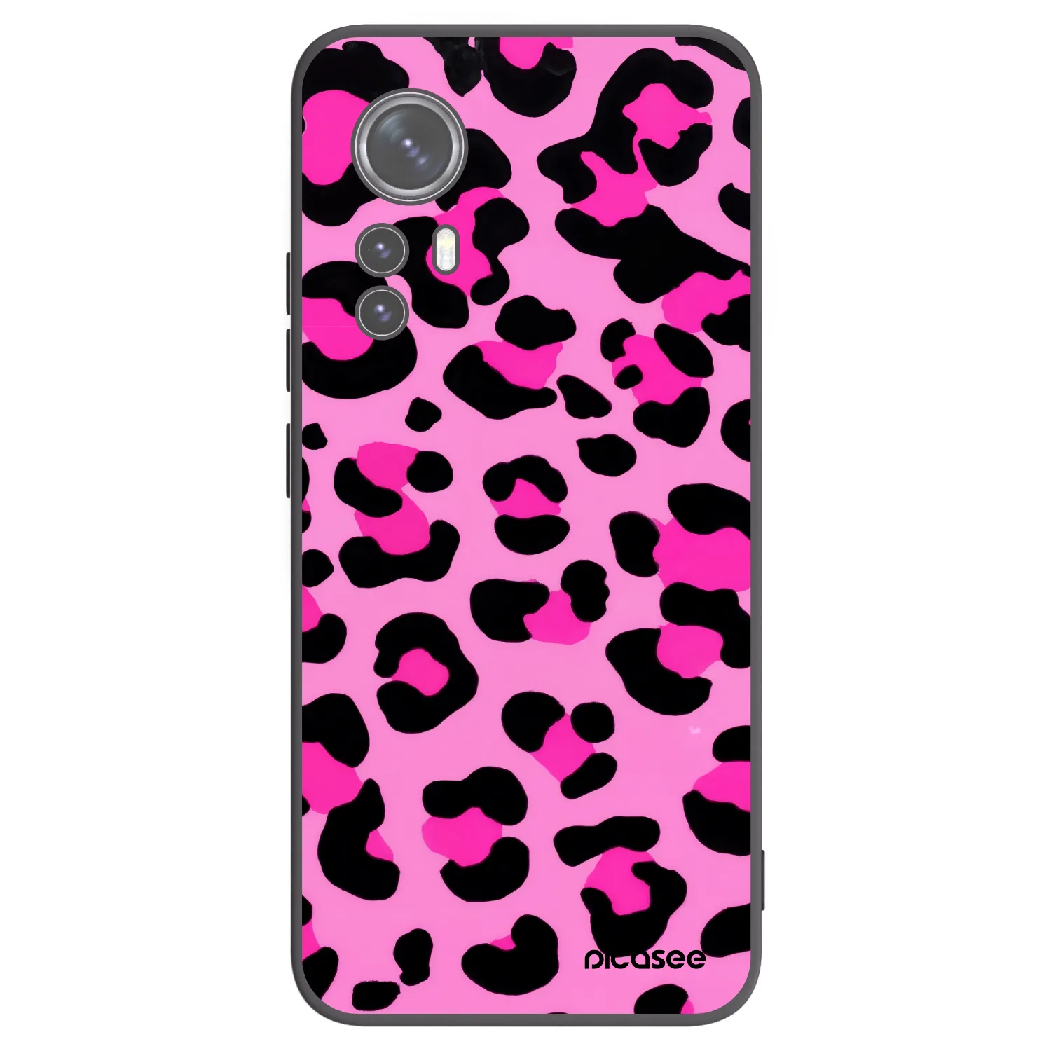 Picasee Μαύρη θήκη σιλικόνης για Xiaomi 12X - Pink Tiger