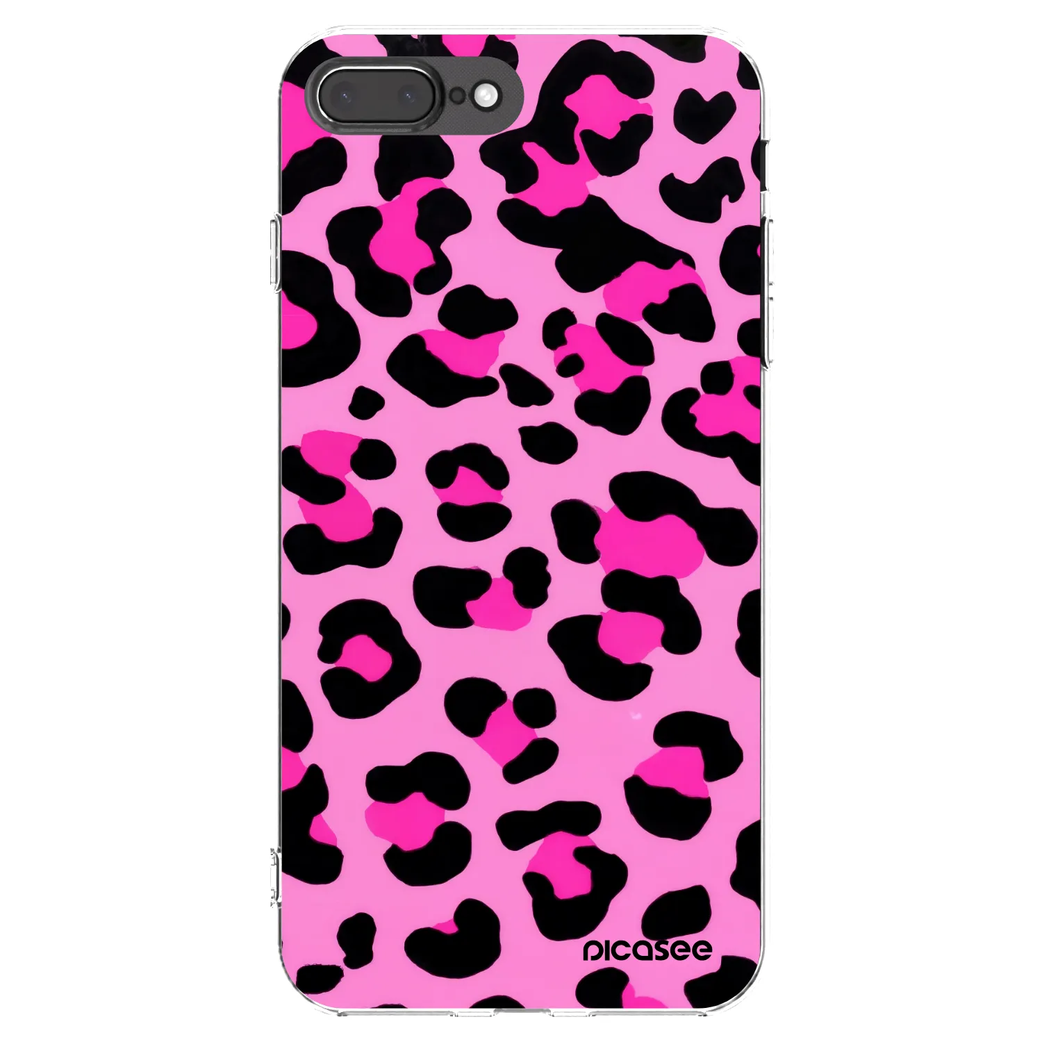 Picasee διαφανής θήκη σιλικόνης Apple iPhone 8 Plus - Pink Tiger