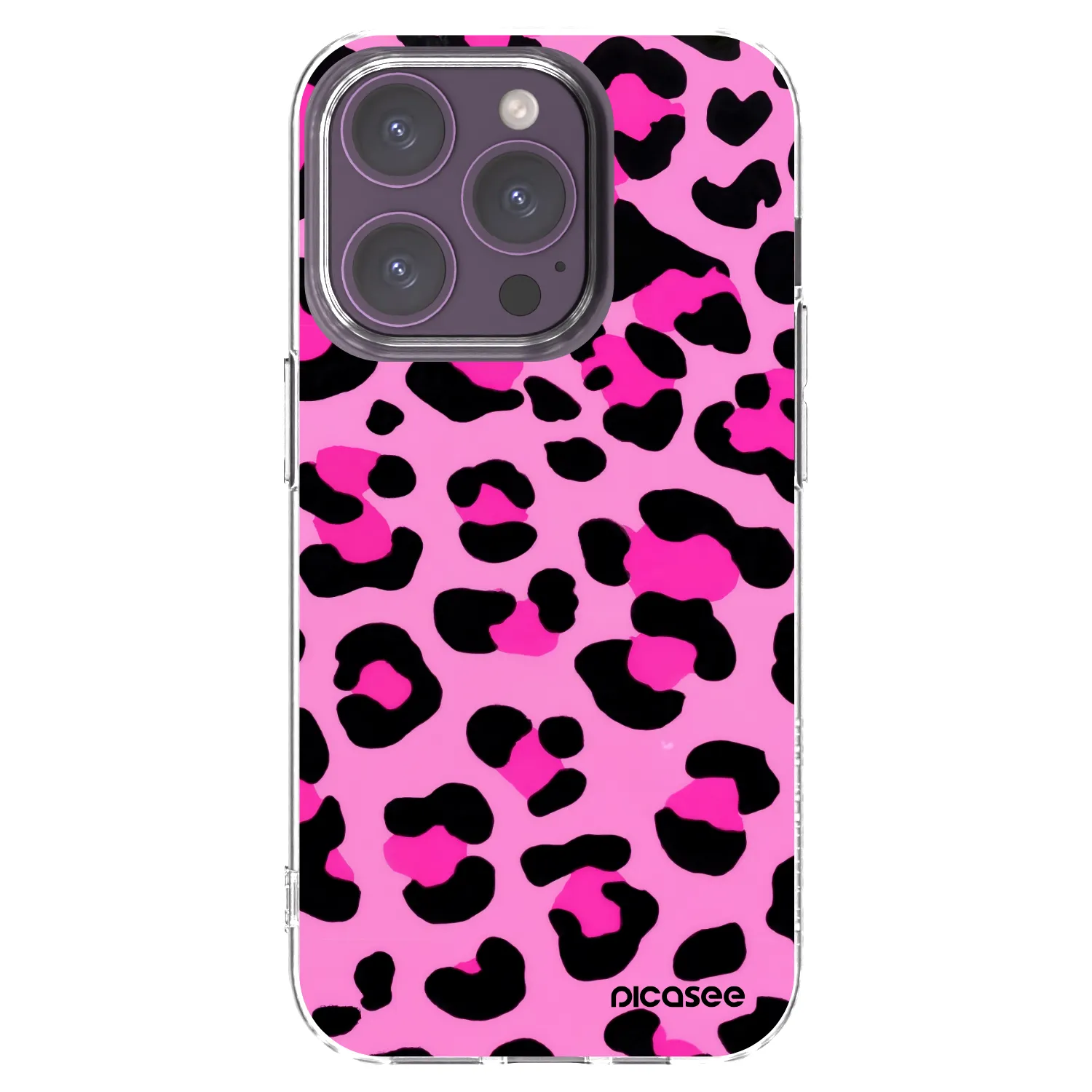 Picasee διαφανής θήκη σιλικόνης Apple iPhone 14 Pro - Pink Tiger