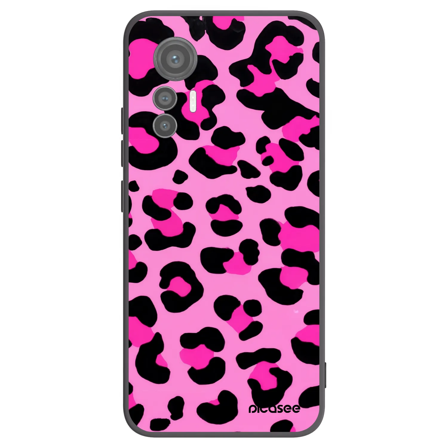 Picasee Μαύρη θήκη σιλικόνης για Xiaomi 12 Lite - Pink Tiger