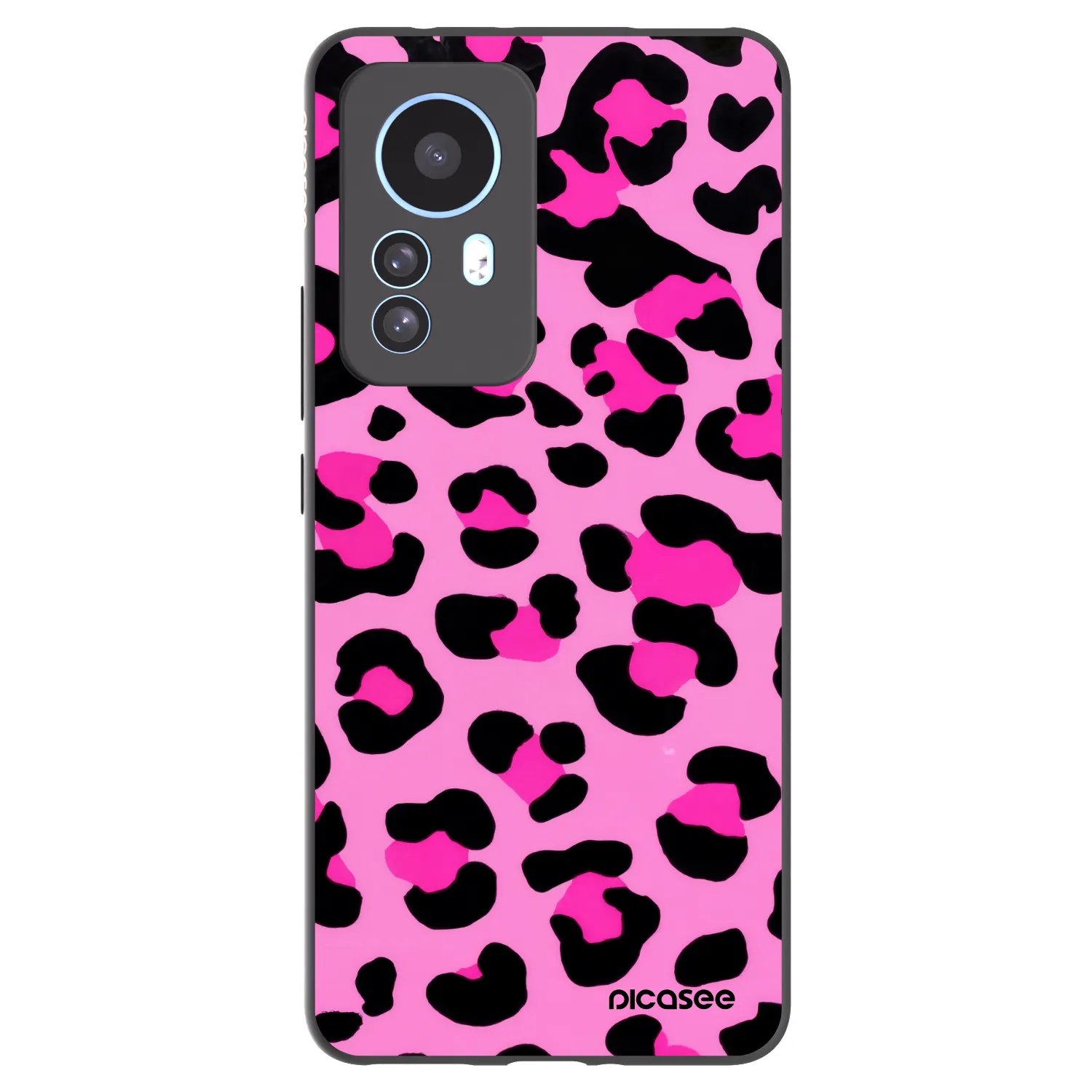 Picasee Μαύρη θήκη σιλικόνης για Xiaomi 12T Pro - Pink Tiger