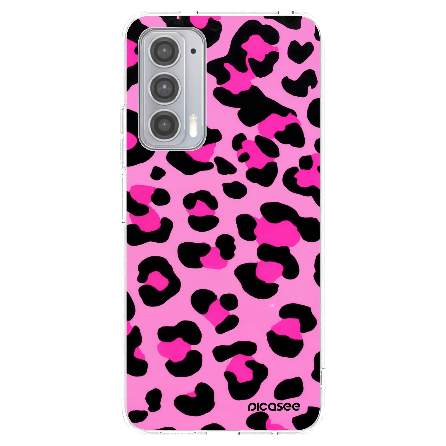 Picasee διαφανής θήκη σιλικόνης Motorola Edge 20 - Pink Tiger