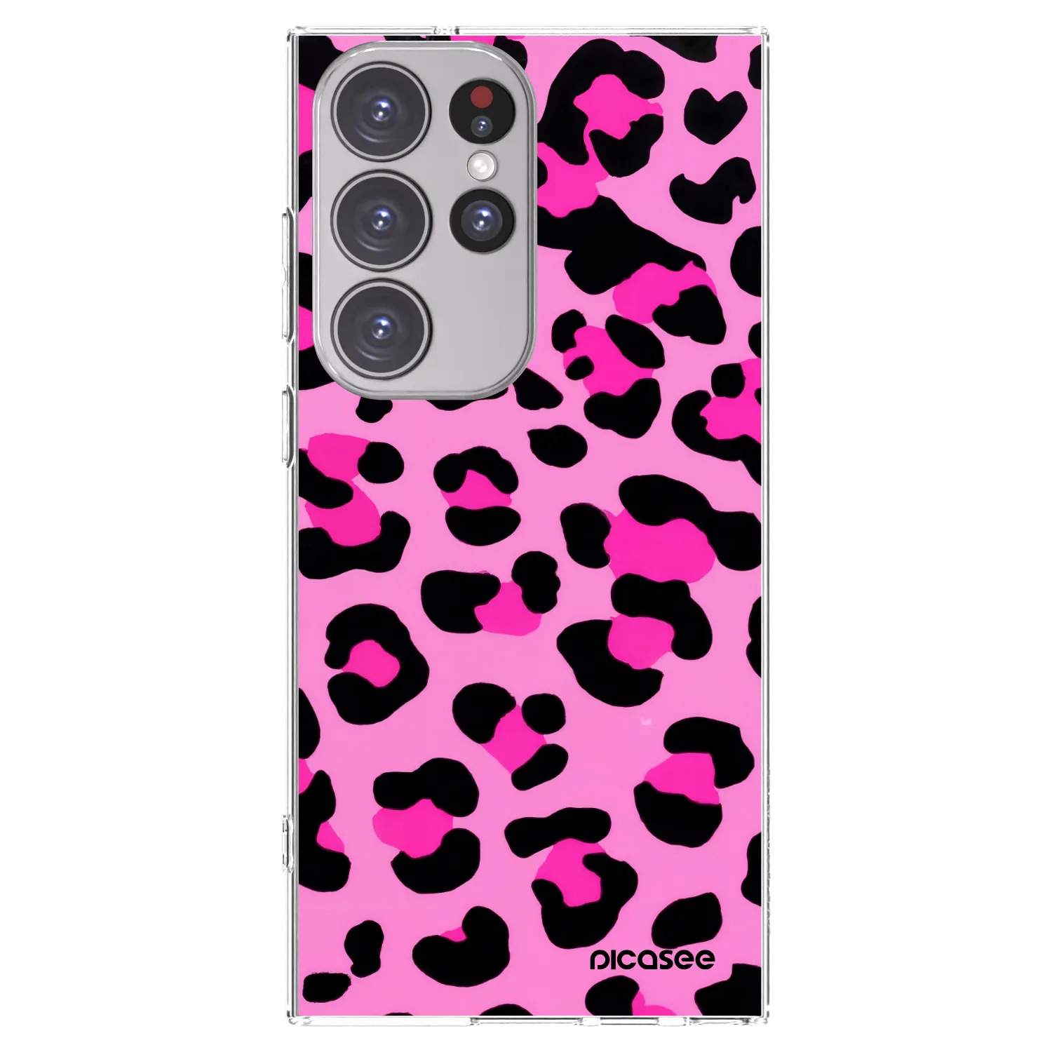 Picasee διαφανής θήκη σιλικόνης Samsung Galaxy S23 Ultra 5G - Pink Tiger